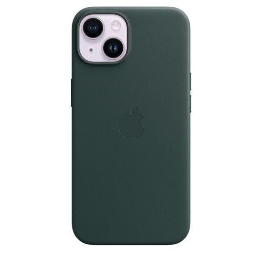 Кожаный чехол CasePro Leather Case with MagSafe Forest Green для iPhone 14 Plus