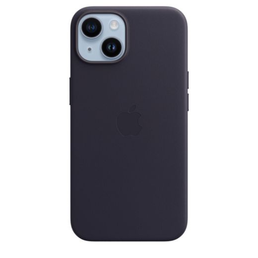 Оригінальний шкіряний чохол Apple Leather Case with MagSafe Ink для iPhone 14 (MPP63)