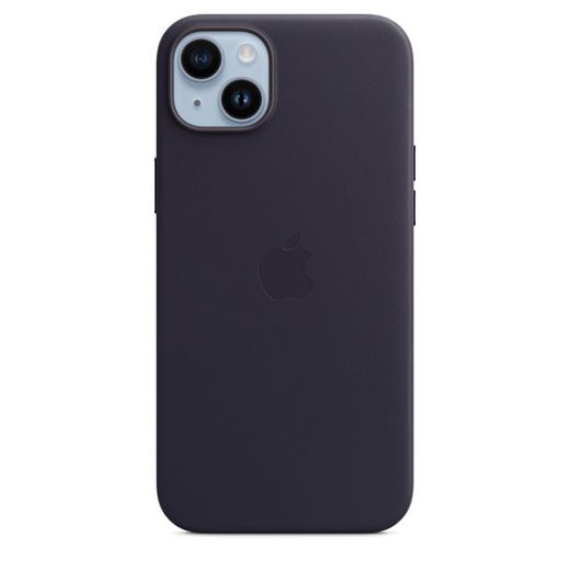 Оригинальный кожаный чехол Apple Leather Case with MagSafe Ink для iPhone 14 Plus (MPPC3)