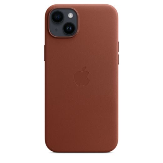 Оригінальний шкіряний чохол Apple Leather Case with MagSafe Umber для iPhone 14 Plus (MPPD3)