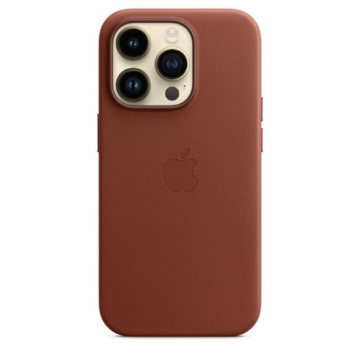Чохол CasePro Leather Case with MagSafe Umber для iPhone 14 Pro