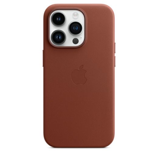 Чохол CasePro Leather Case with MagSafe Umber для iPhone 14 Pro