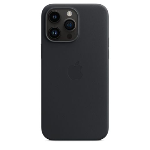 Чехол CasePro Leather Case with MagSafe Midnight для iPhone 14 Pro Max