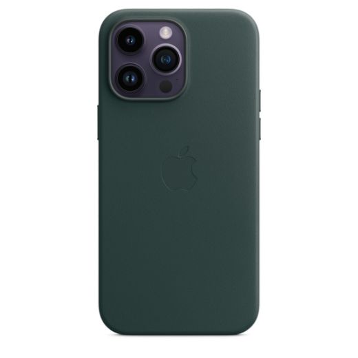 Кожаный чехол CasePro Leather Case with MagSafe Forest Green для iPhone 14 Pro Max