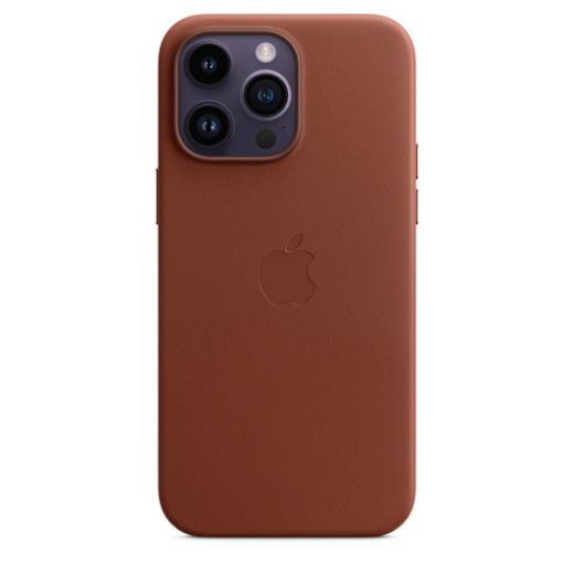 Кожаный чехол CasePro Leather Case with MagSafe Umber для iPhone 14 Pro Max