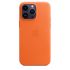 Кожаный чехол CasePro Leather Case with MagSafe Orange для iPhone 14 Pro Max