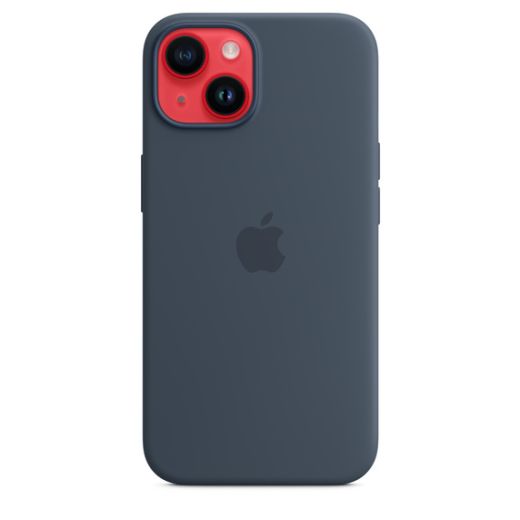 Силіконовий чохол CasePro Silicone Case with MagSafe Storm Blue для iPhone 14