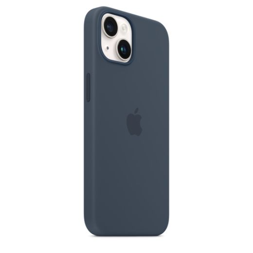 Силіконовий чохол CasePro Silicone Case with MagSafe Storm Blue для iPhone 14