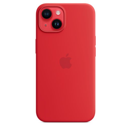 Оригинальный силиконовый чехол Apple Silicone Case with MagSafe (PRODUCT) Red для iPhone 14 (MPRW3)