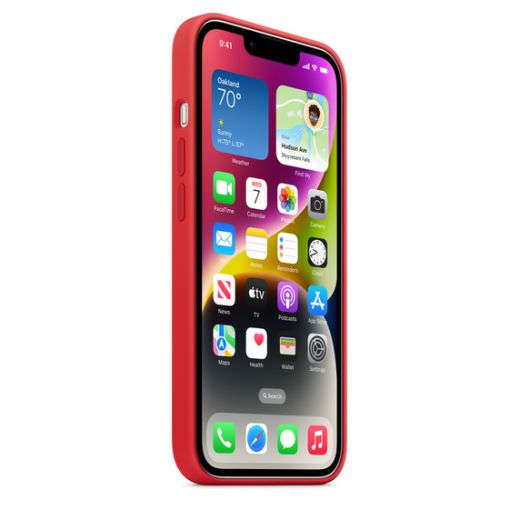 Силіконовий чохол CasePro Silicone Case with MagSafe (PRODUCT) Red для iPhone 14
