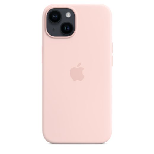 Оригінальний силіконовий чохол Apple Silicone Case with MagSafe Chalk Pink для iPhone 14 (MPRX3)