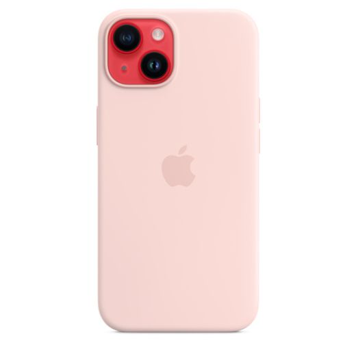 Силиконовый чехол CasePro Silicone Case with MagSafe Chalk Pink для iPhone 14