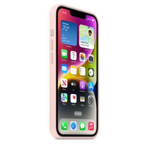 Силиконовый чехол CasePro Silicone Case Chalk Pink для iPhone 14