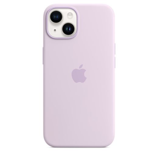 Оригинальный силиконовый чехол Apple Silicone Case with MagSafe Lilac для iPhone 14 (MPRY3)