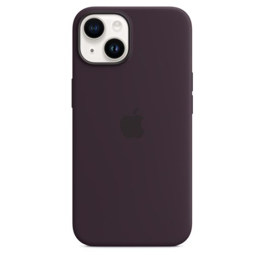 Оригінальний силіконовий чохол Apple Silicone Case with MagSafe Elderberry для iPhone 14 (MPT03)