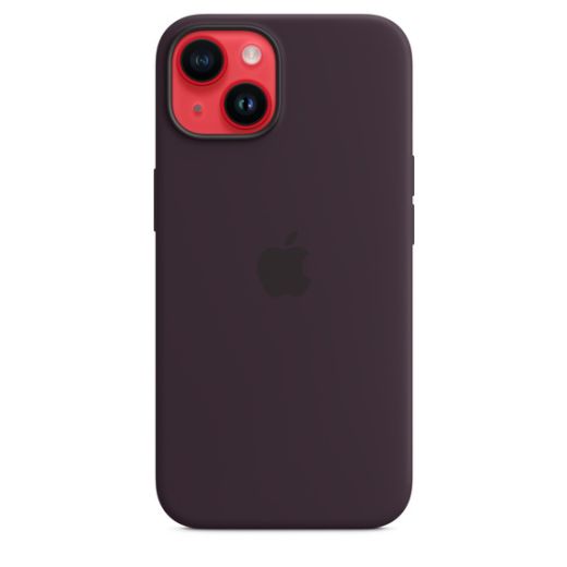Оригінальний силіконовий чохол Apple Silicone Case with MagSafe Elderberry для iPhone 14 (MPT03)