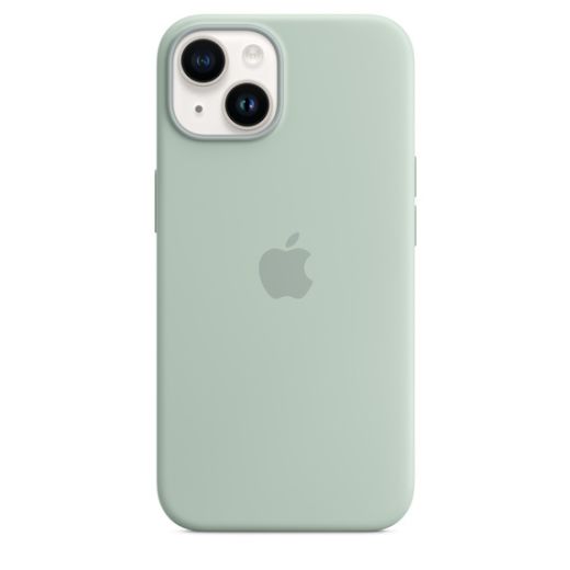 Оригинальный силиконовый чехол Apple Silicone Case with MagSafe Succulent для iPhone 14 (MPT13)
