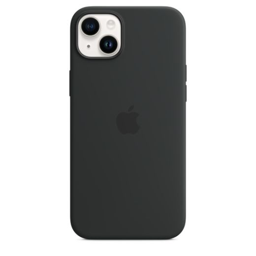 Оригінальний шкіряний чохол Apple Leather Case with MagSafe Midnight для iPhone 14 Plus (MPP93)