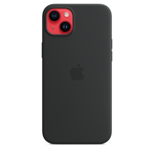Оригинальный силиконовый чехол Apple Silicone Case with MagSafe Midnight для iPhone 14 Plus (MPT33)