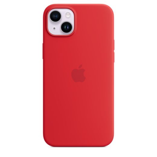 Оригинальный силиконовый чехол Apple Silicone Case with MagSafe (PRODUCT) Red для iPhone 14 Plus (MPT63)