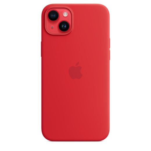 Оригінальний силіконовий чохол Apple Silicone Case with MagSafe (PRODUCT) Red для iPhone 14 Plus (MPT63)