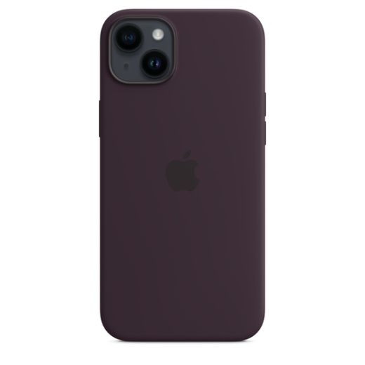 Оригинальный силиконовый чехол Apple Silicone Case with MagSafe Elderberry для iPhone 14 Plus (MPT93)