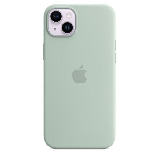 Оригинальный силиконовый чехол Apple Silicone Case with MagSafe Succulent для iPhone 14 Plus (MPTC3)