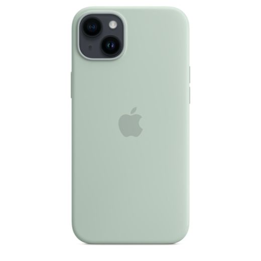 Оригінальний силіконовий чохол Apple Silicone Case with MagSafe Succulent для iPhone 14 Plus (MPTC3)