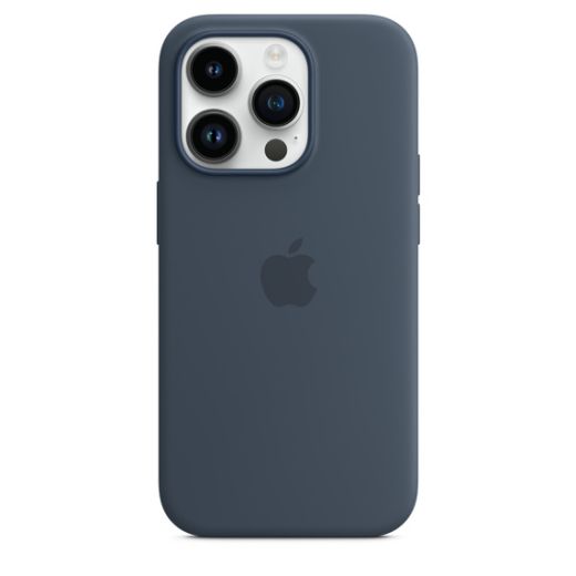 Силиконовый чехол CasePro Silicone Case with MagSafe Storm Blue для iPhone 14 Pro Max