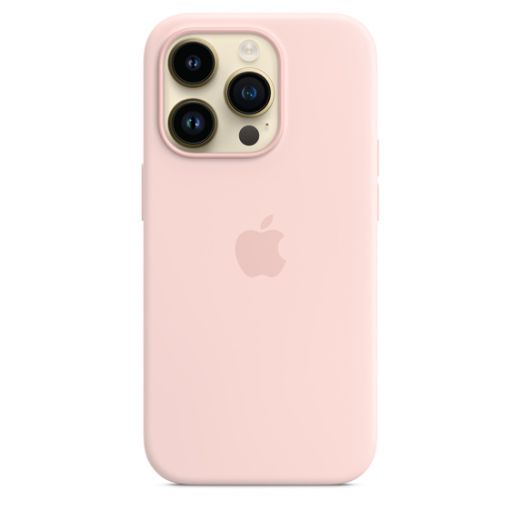 Силиконовый чехол CasePro Silicone Case with MagSafe Chalk Pink для iPhone 14 Pro