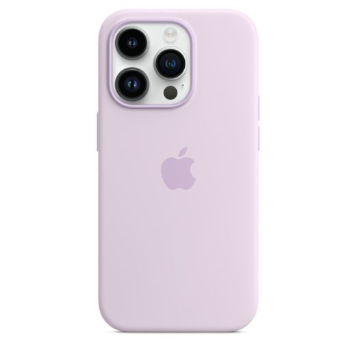 Оригинальный силиконовый чехол Apple Silicone Case with MagSafe Lilac для iPhone 14 Pro (MPTJ3)