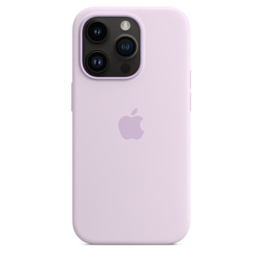 Оригинальный силиконовый чехол Apple Silicone Case with MagSafe Lilac для iPhone 14 Pro (MPTJ3)