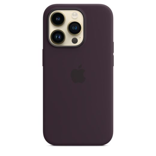 Оригинальный силиконовый чехол Apple Silicone Case with MagSafe Elderberry для iPhone 14 Pro (MPTK3)