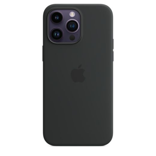 Оригинальный силиконовый чехол Apple Silicone Case with MagSafe Midnight для iPhone 14 Pro Max (MPTP3)