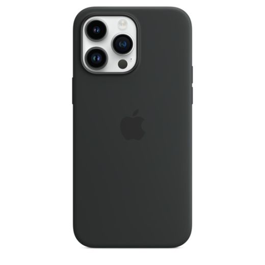 Оригинальный силиконовый чехол Apple Silicone Case with MagSafe Midnight для iPhone 14 Pro Max (MPTP3)