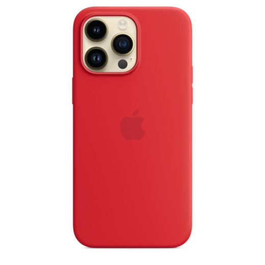 Оригинальный силиконовый чехол Apple Silicone Case with MagSafe (PRODUCT) Red для iPhone 14 Pro Max (MPTR3)