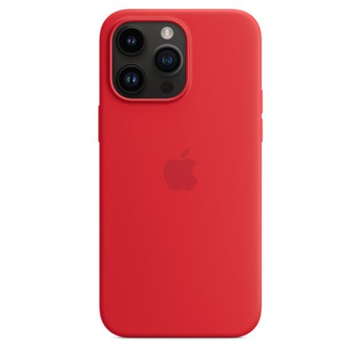 Оригинальный силиконовый чехол Apple Silicone Case with MagSafe (PRODUCT) Red для iPhone 14 Pro Max (MPTR3)