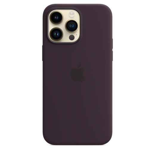 Оригинальный силиконовый чехол Apple Silicone Case with MagSafe Elderberry для iPhone 14 Pro Max (MPTX3)