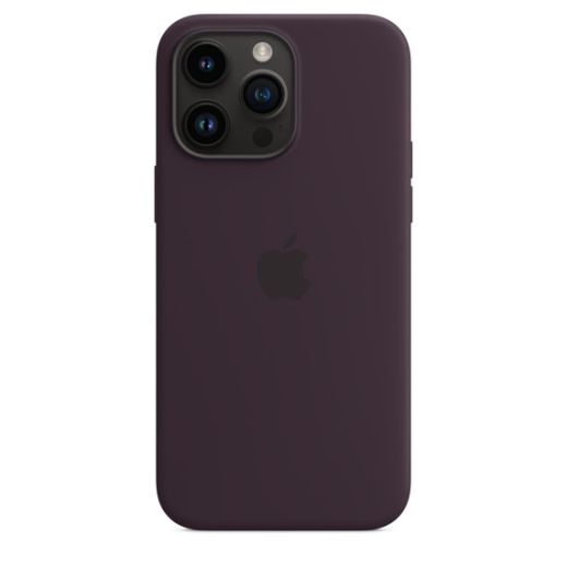 Оригинальный силиконовый чехол Apple Silicone Case with MagSafe Elderberry для iPhone 14 Pro Max (MPTX3)