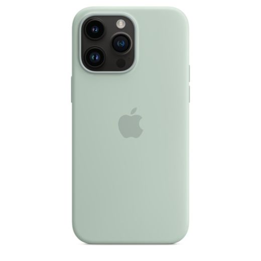 Оригинальный силиконовый чехол Apple Silicone Case with MagSafe Succulent для iPhone 14 Pro Max (MPTY3)