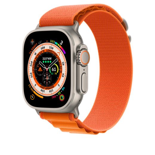 Оригинальный ремешок Apple Alpine Loop Small Orange для Apple Watch 49mm | 45mm | 44mm (MQDY3)