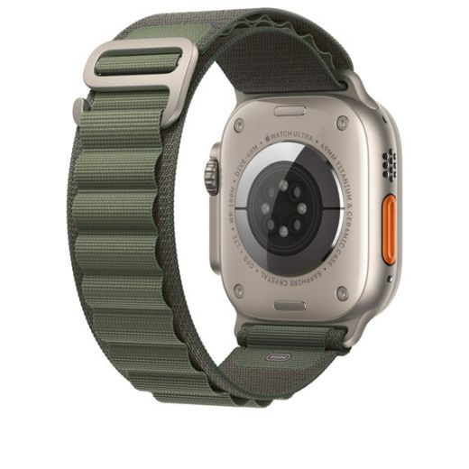 Оригинальный ремешок Apple Alpine Loop Small Green для Apple Watch 49mm | 45mm | 44mm (MQE23)