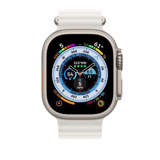 Оригінальний ремінець Apple Ocean Band White для Apple Watch 49mm | 45mm | 44mm (MQE93)