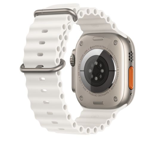 Оригінальний ремінець Apple Ocean Band White для Apple Watch 49mm | 45mm | 44mm (MQE93)