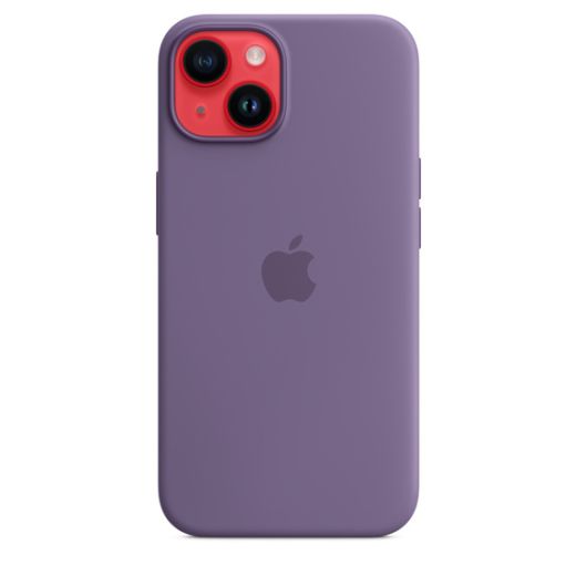 Оригинальный силиконовый чехол Apple Silicone Case with MagSafe Iris для iPhone 14 (MQUA3)