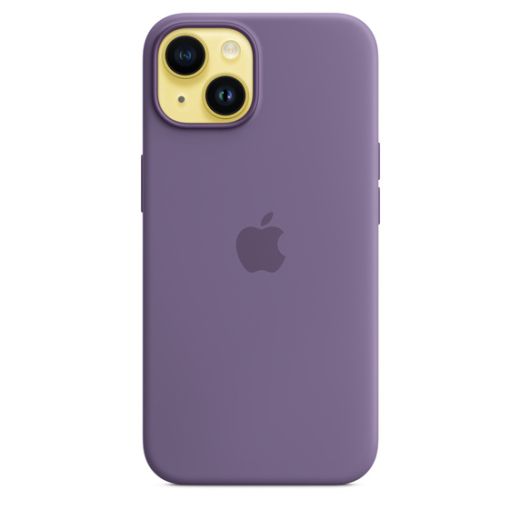 Оригинальный силиконовый чехол Apple Silicone Case with MagSafe Iris для iPhone 14 (MQUA3)