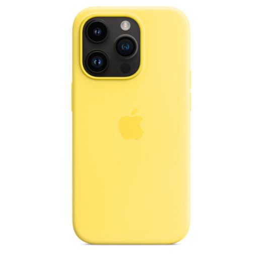 Оригинальный силиконовый чехол Apple Silicone Case with MagSafe Canary Yellow для iPhone 14 Pro (MQUG3)