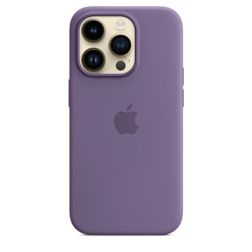 Оригинальный силиконовый чехол Apple Silicone Case with MagSafe Iris для iPhone 14 Pro (MQUK3)