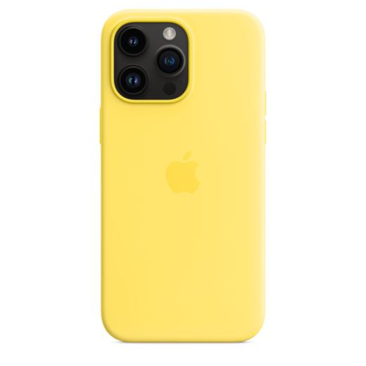 Оригінальний силіконовий чохол Apple Silicone Case with MagSafe Canary Yellow для iPhone 14 Pro Max (MQUL3)