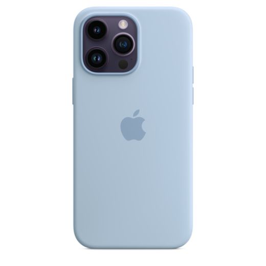 Оригинальный силиконовый чехол Apple Silicone Case with MagSafe Sky для iPhone 14 Pro Max (MQUP3)